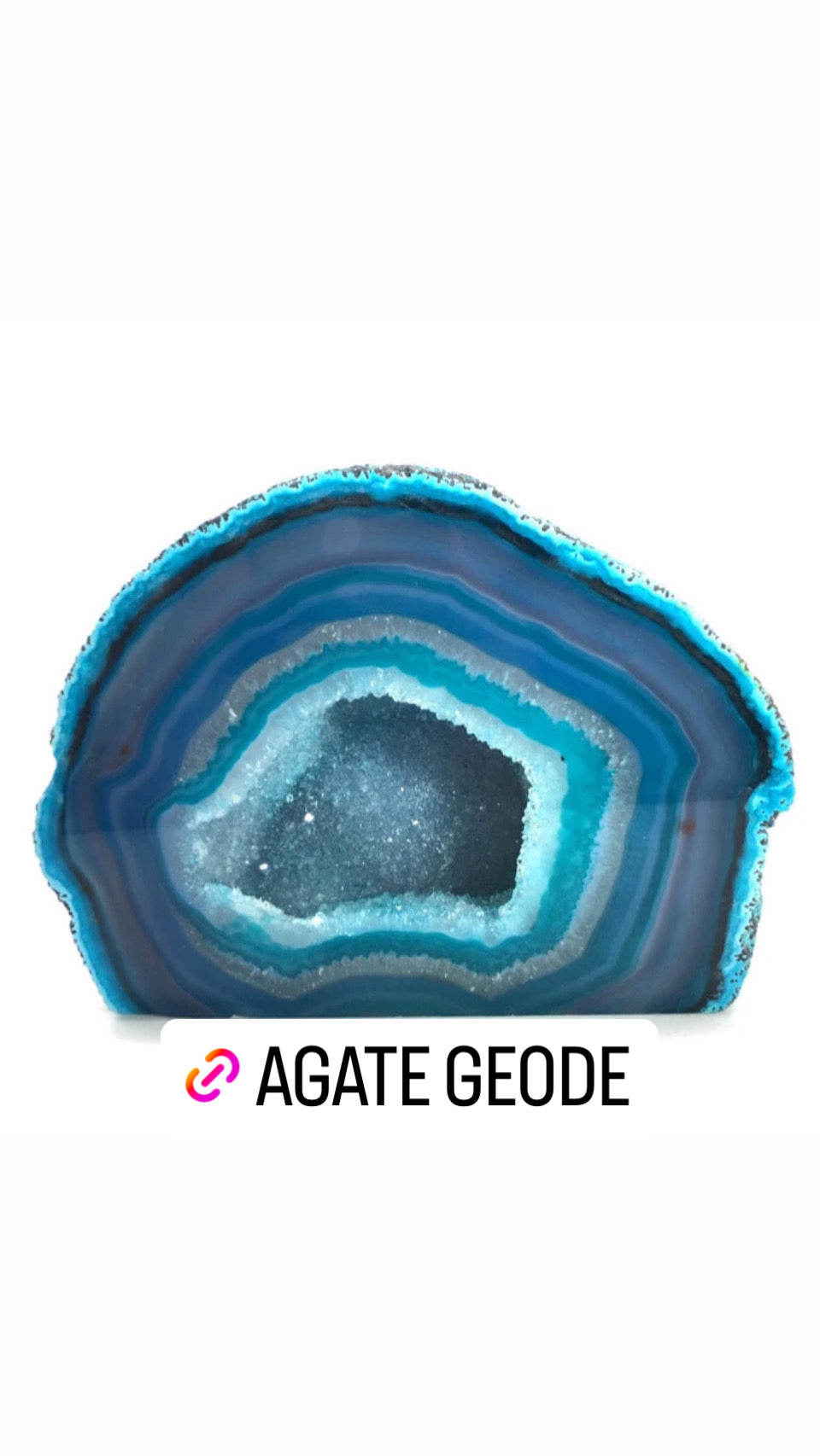 Agate Geode with Cut Base Colorful – True Nature Homestead